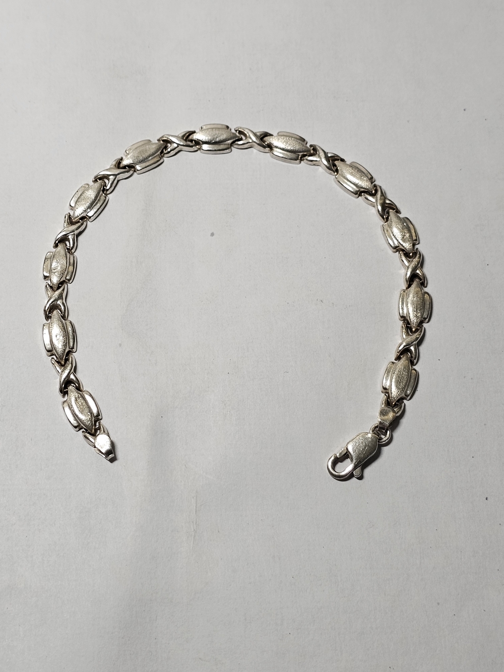 Sterling Silver 925 Link Bracelet - 8" Length